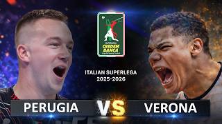 Verona vs Perugia | Italian Volleyball SuperLega 2025/2026