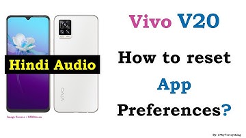 Vivo V20 | Vivo V20 SE | Vivo V20 Pro | Reset App Preferences | Reset App Settings | Hindi Audio