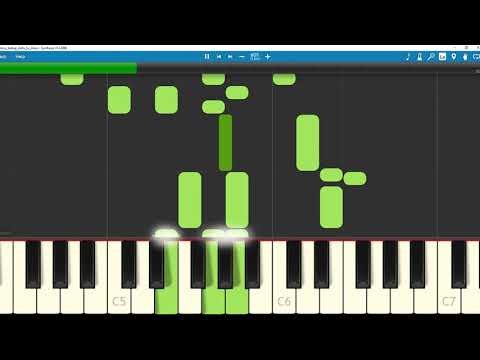 Cowboy Bebop Stella By Moor Piano TUTORIAL - Synthesia