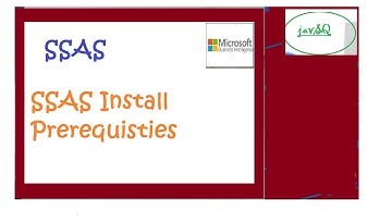 SSAS Install prerequisites