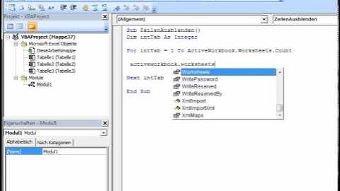 Bestimmte Zeilen ausblenden - Excel VBA Episode 99