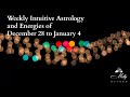 Weekly Intuitive Astrology and Energies of Dec 28 to Jan 4 ~Mercury Retrograde, Venus conjunct Pluto