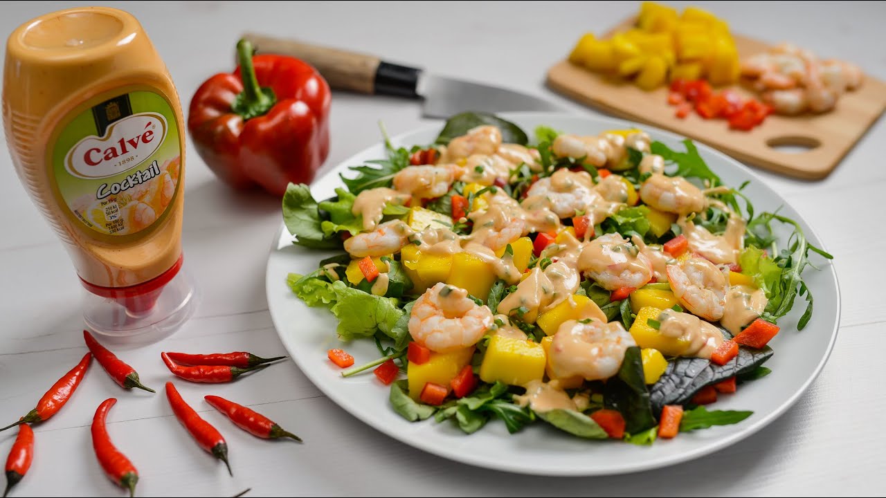 @asreceitasdamaegalinha preparou esta deliciosa salada com camarão