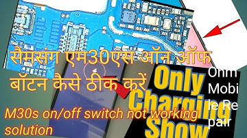 How To Fix Samsung M30s On/Off Switch Working Solution