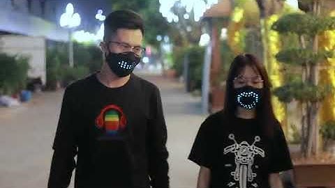 Sounds Activated LED Light Up Face Mask Voice Controlled LED Talking Mask