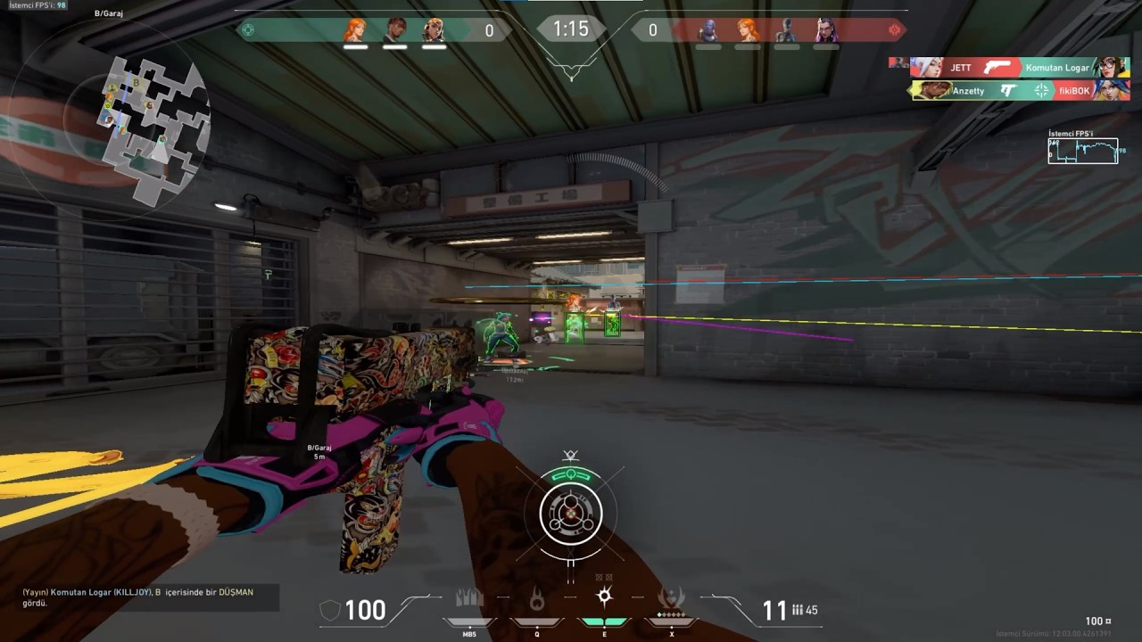 VALORANTTA HİLEYLE SADECE FRENZY OYNADIM ÇOK RİSKLİ OLDU Ft.Divine