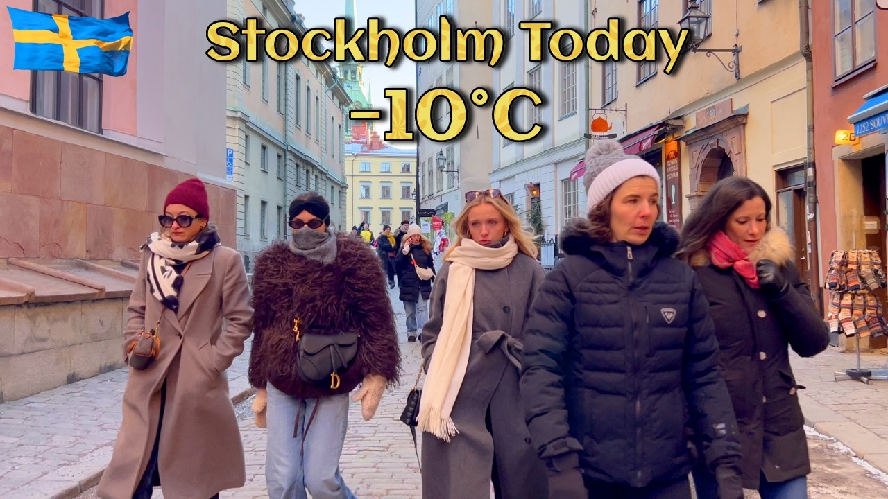 🇸🇪 Stockholm Today | A Frozen City in −10°C (4K Walk)