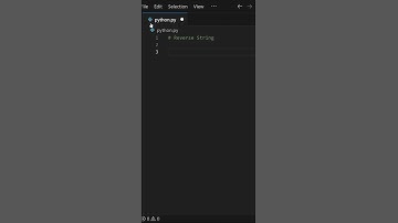 Reverse string trick! ( python for beginners ) #python #reversestring