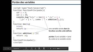 M1202 5.4 La portée des variables en Javascript