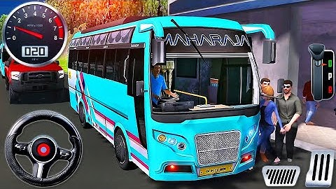 Indian Bus Driver Simulator 2024 - Mobile First Bus Transporter Driving - Android GamePlay