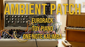 Ambient music using Eurorack Synths, a one-note Kalimba and a Toy Piano