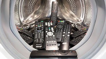 Experiment - Remote Controls -  in a Washing Machine