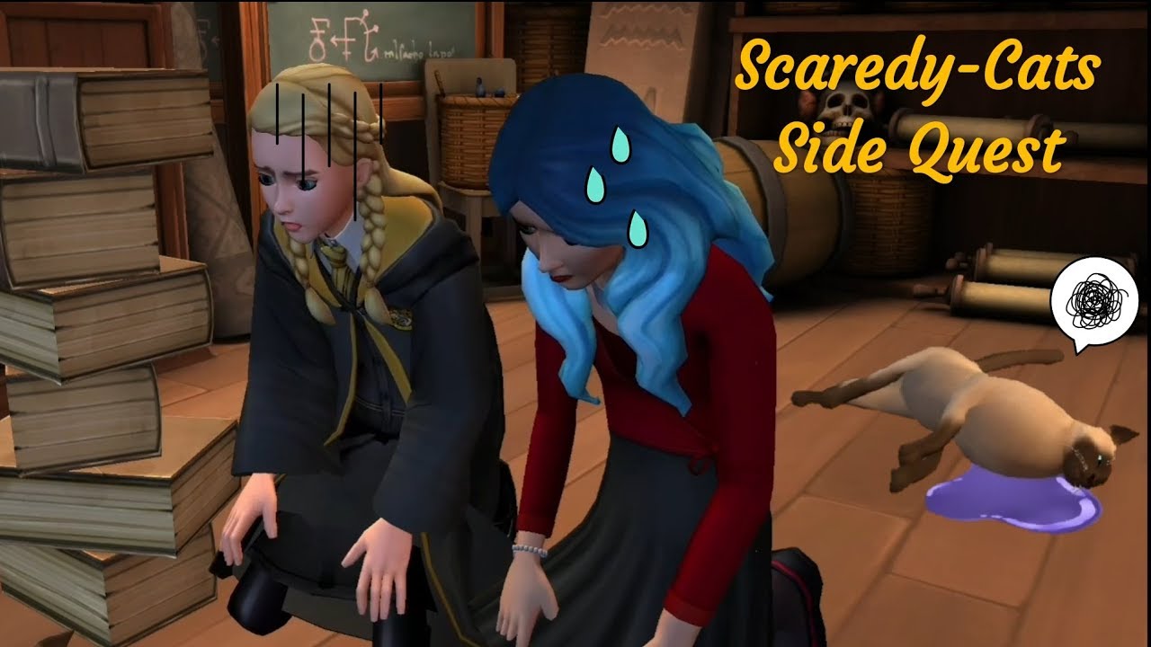 Make sure to name your cat before the Hagrid Scaredy-Cats SQ : r