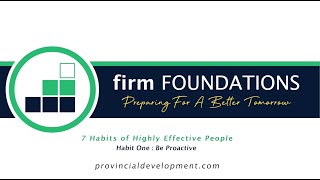 7 Habits of Highly Effective People, Habit One: Be Proactive