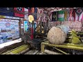 sawing two nice Ambrosia Maple logs # 547