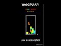 Tetris WebGPU