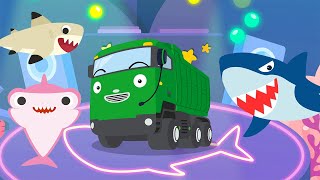 Strong Heavy Vehicles Songs | Learn the Sharks with Heavy Vehicles | Shark Song for Kids