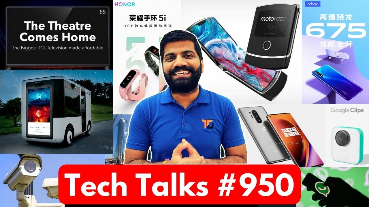 Tech Talks #950 - 11 iPhone 11 Giveaway, OnePlus 8 Pro 4 Cam, Apple Ring, A90 5G, Moto Razr 2019 hindi news channel live