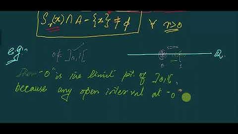 #MTH405 Lecture 37 Part 1 || Limit point || Definition and example from R || Virtual University