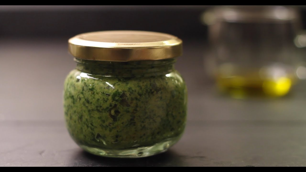 Recipe: How To Make Basil Walnut Pesto - YouTube