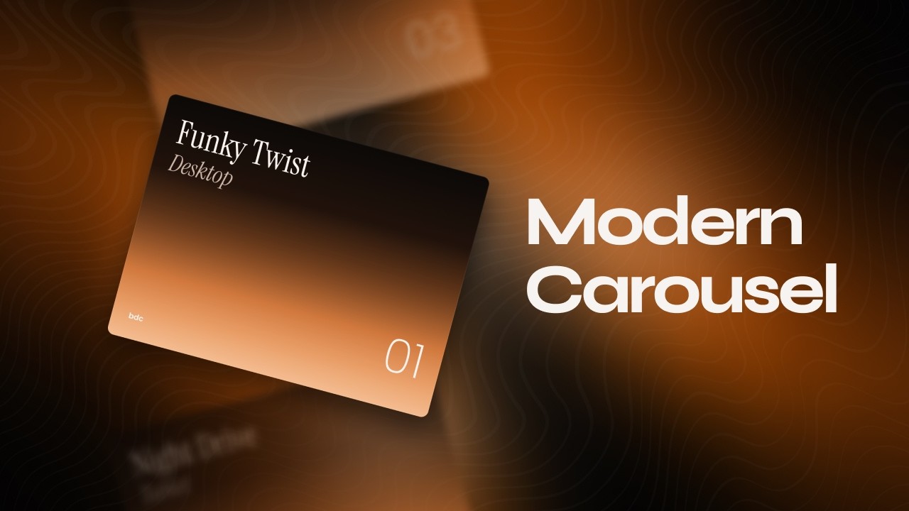 Responsive Modern Carousel | HTML CSS JavaScript (Mobile First) - YouTube