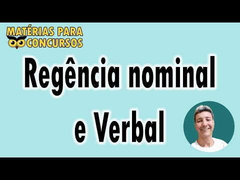 Regência nominal e verbal