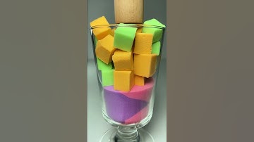 Very Satisfying and Relaxing Kinetic Sand ASMR, drop and squish