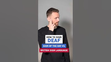 How to sign Deaf: BSL Sign of the Day 1