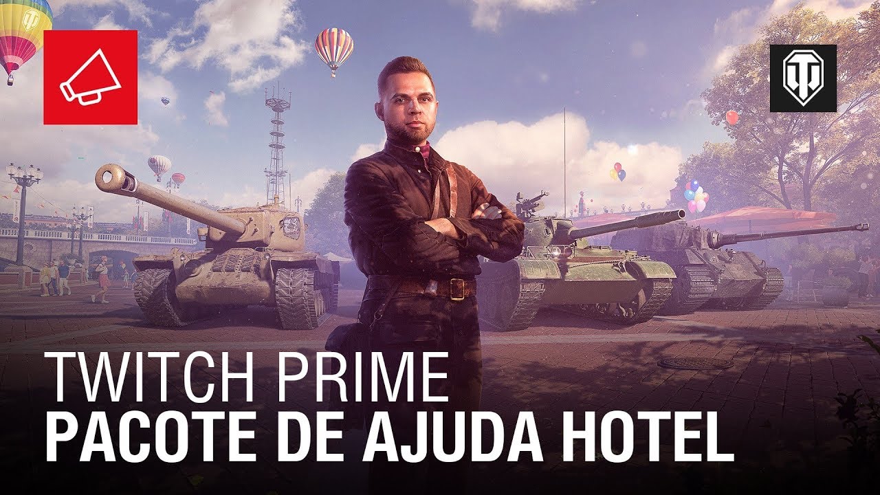 multiplayer master Pacote de Ajuda Hotel com Twitch Prime | World of Tanks Brasil