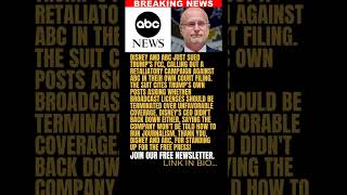 BREAKING: Disney and ABC Sue Trump's FCC, Call Out Retaliatory Campaign Against Free Press