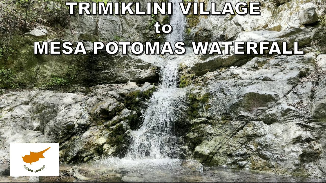 DRIVING from TRIMIKLINI VILLAGE to MESA POTAMOS WATERFALL in CYPRUS 4K (60fps)