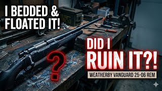 My poor weatherby vanguard 25-06rem. Will it ever shoot right again? #weatherby #25-06rem #vanguard 