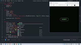 Create a neon glowing button using CSS.