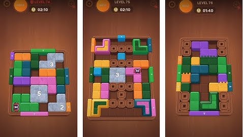 Wood Away Block Jam - Level 74 - Level 75 - Level 76