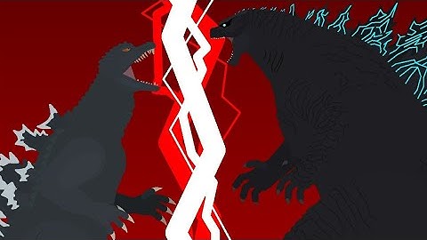 Godzilla 2004 vs Godzilla 2019 | stick nodes | animation
