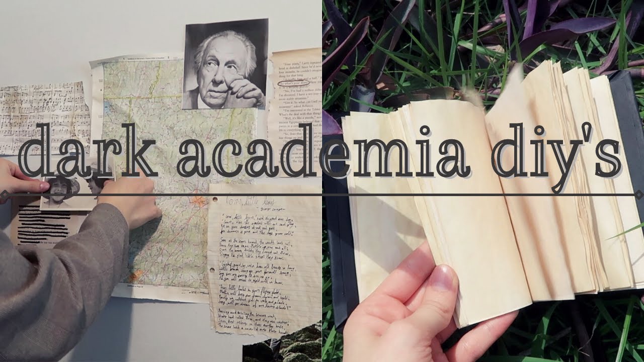 DARK ACADEMIA DIY'S | How To DIY Dark Academia Aesthetic