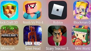 Noob Vs Pro 4,Blockman Go,Mini World,Minecraft,Siren Head Craft,Block Craft 3D,Roblox,Scary Teacher screenshot 4