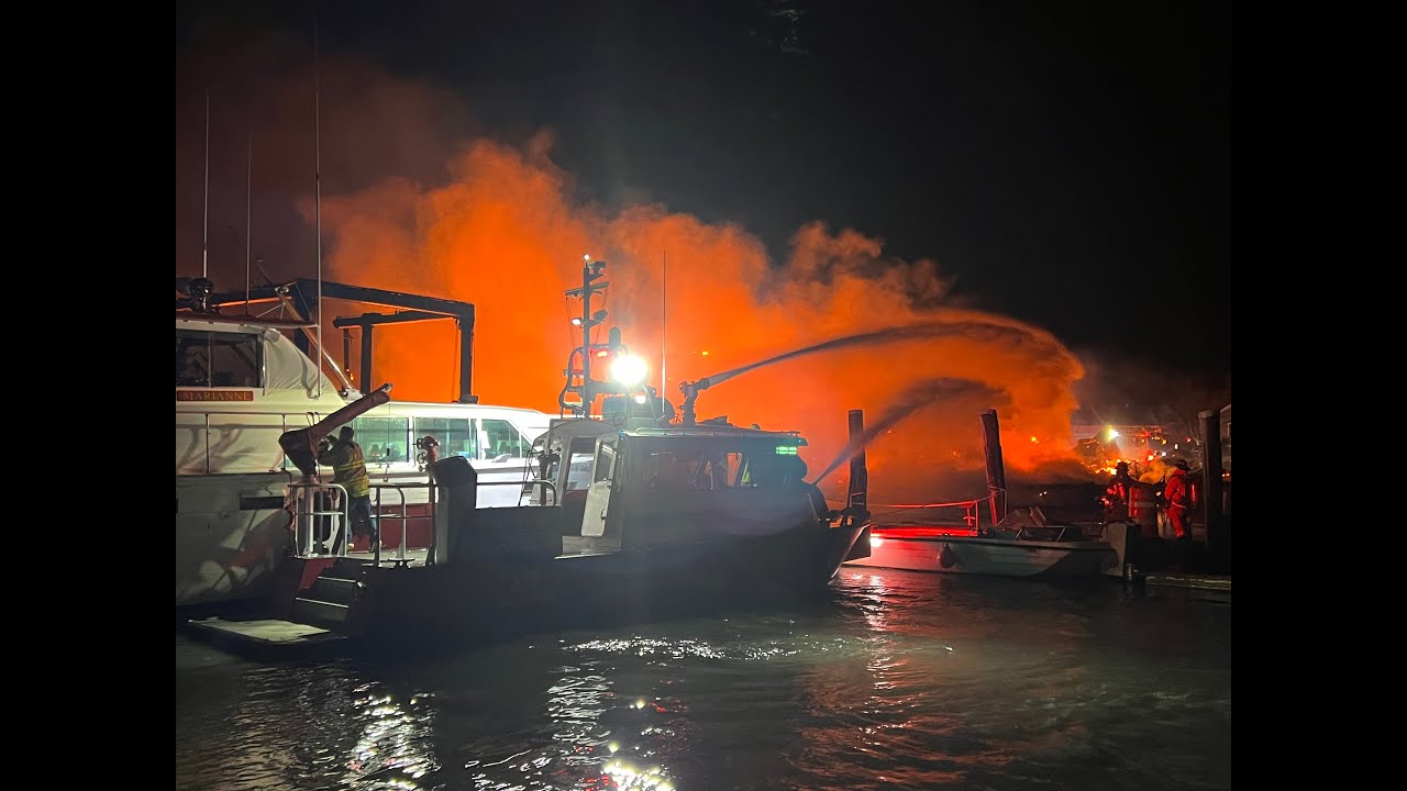 Seaport Marine Fire Washington Street Mystic