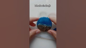 🌊🐚 DIY Resin Beach Keychain | Tiny Ocean Waves in Resin✨#resin #keychain #resinart #diy#diykeychain
