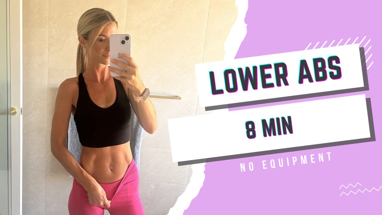 8 MIN LOWER ABS WORKOUT 🔥 | Tone Your Lower Core at Home (No Equipment)