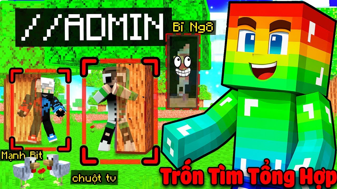 MINI GAME: TRỐN TÌM TỔNG HỢP MINECRAFT | T GAMING BẮT HẾT TRONG VÒNG 1 NỐT NHẠC!