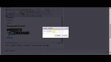 Using links and anchors in JCE