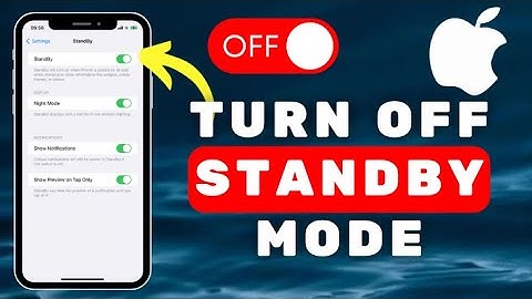 How to TURN OFF StandBy Mode - iPhone Tutorial