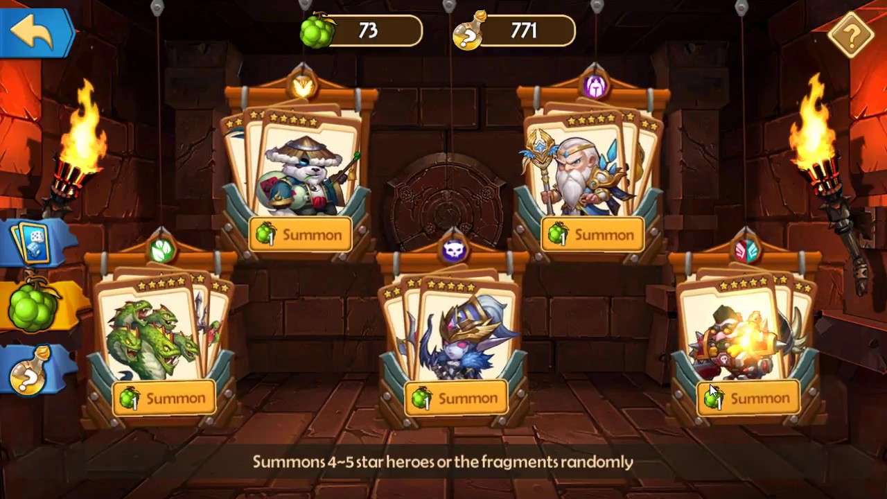 Epic Summoners - 60k gem event + Open 170 world fruit + Fuse 10 star Captain Hook, 10 star Hydra