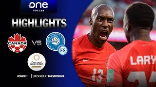 HIGHLIGHTS: Canada vs. El Salvador (Concacaf 2022 World Cup Qualifying, Sept. 8, 2021)