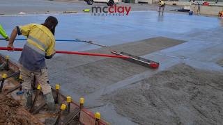 How a Roller Tamper Prepares Concrete for Finishing