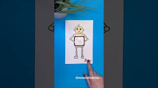 DIY “Robot x-ray” interactive light-up card. Easy and fun paper circuit project for beginners