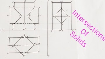 Intersections Of Solids //Engineering Drawing