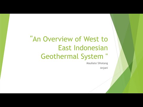 Webinar 3 - An Overview of West to East Indonesian Geothermal System