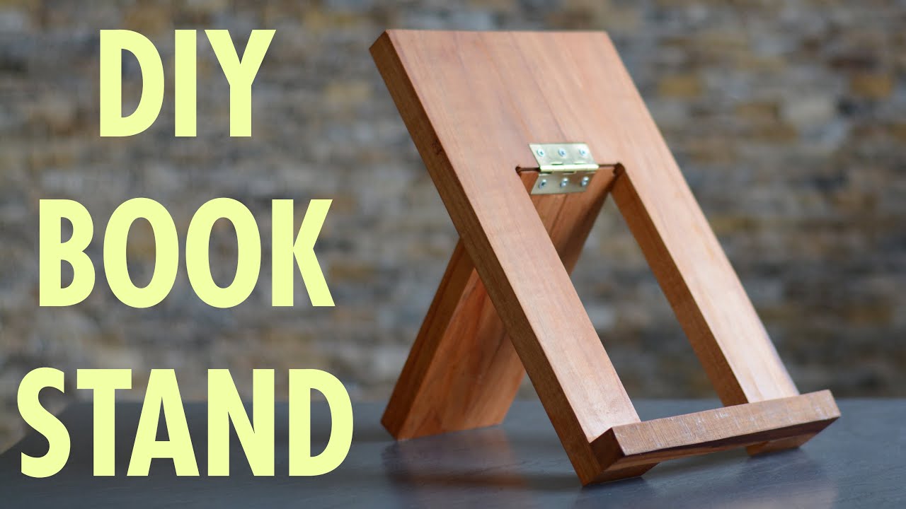 DIY book stand - a beginner woodworking project - BUILD FROM